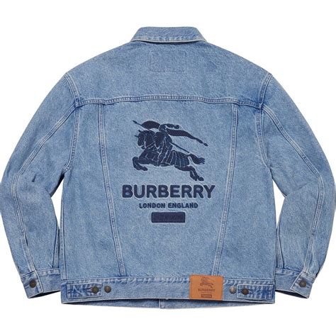 burberry blue white black jacket|burberry denim jacket mid blue.